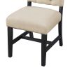 TREXM Retro Style Dining Chair Set with 4 Upholstered Chairs for Dining Room and Living Room (Espresso)