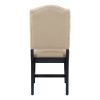 TREXM Retro Style Dining Chair Set with 4 Upholstered Chairs for Dining Room and Living Room (Espresso)