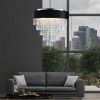 Modern Crystal Chandelier for Living-Room Round Cristal Lamp Luxury Home Decor Light Fixture